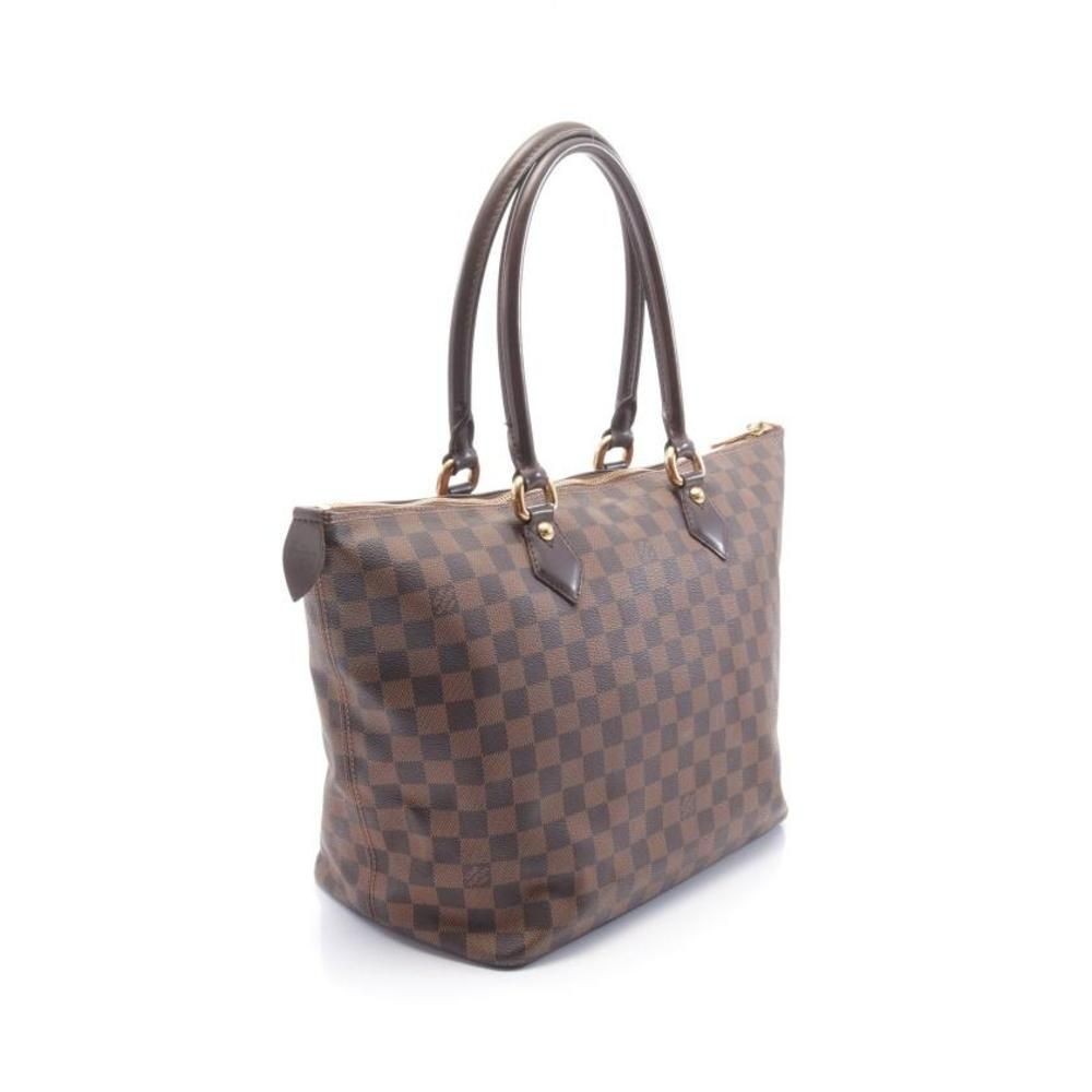 Louis Vuitton Saleya MM Damier Ebene Shoulder Bag Brown